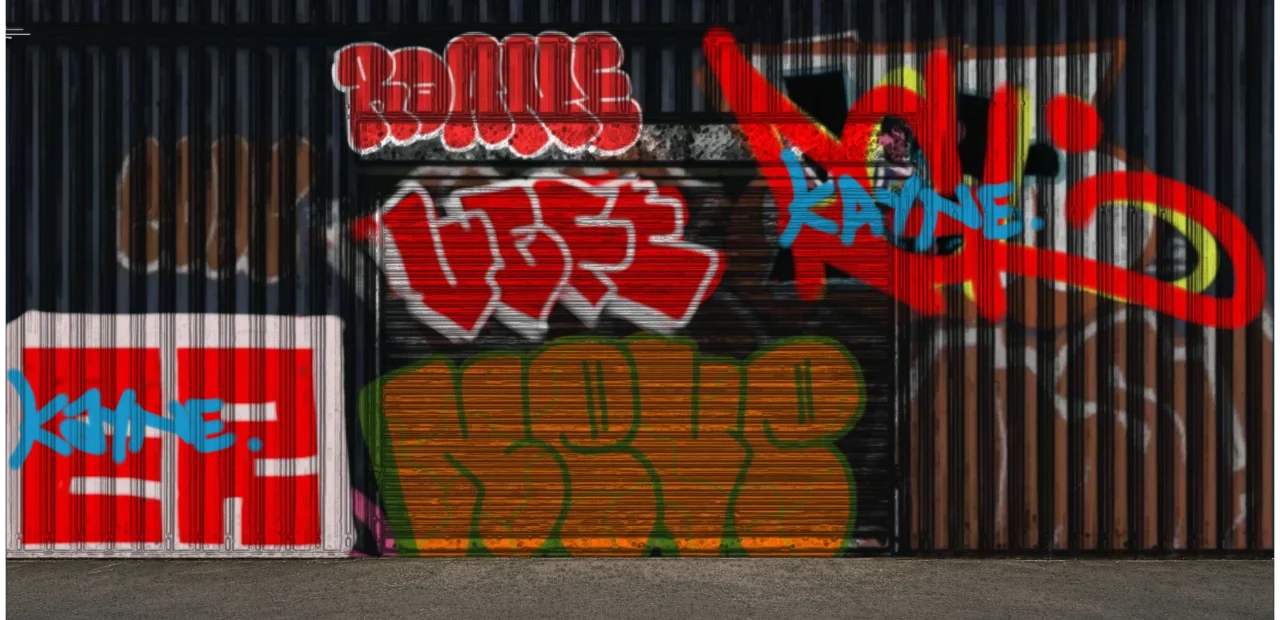 Digital graffiti by kyn on Blue Garage