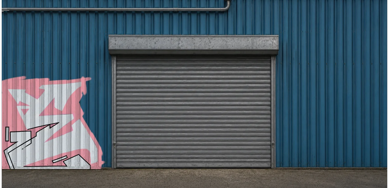 Digital graffiti by RGL on Blue Garage
