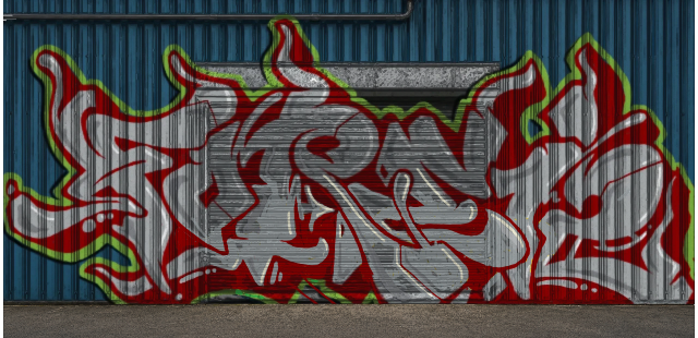 Digital graffiti by Fore12 on Blue Garage