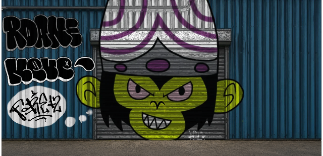 Digital graffiti by Fore12 on Blue Garage