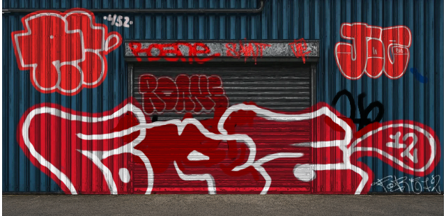 Digital graffiti by Fore12 on Blue Garage