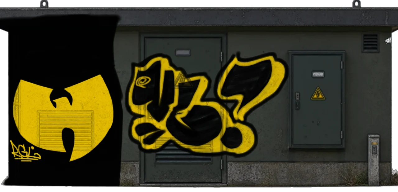 Digital graffiti by RGL on Electrical Object