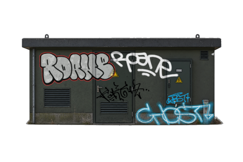 Digital graffiti by GHOST on Electrical Object