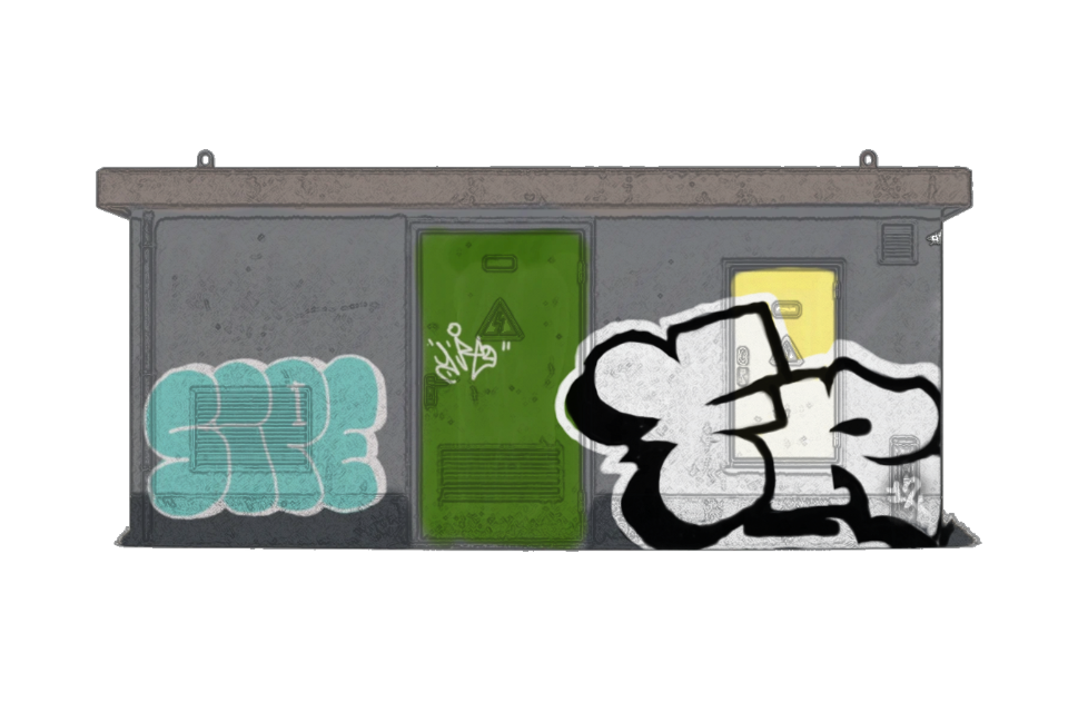 Digital graffiti by Fore12 on Electrical Object