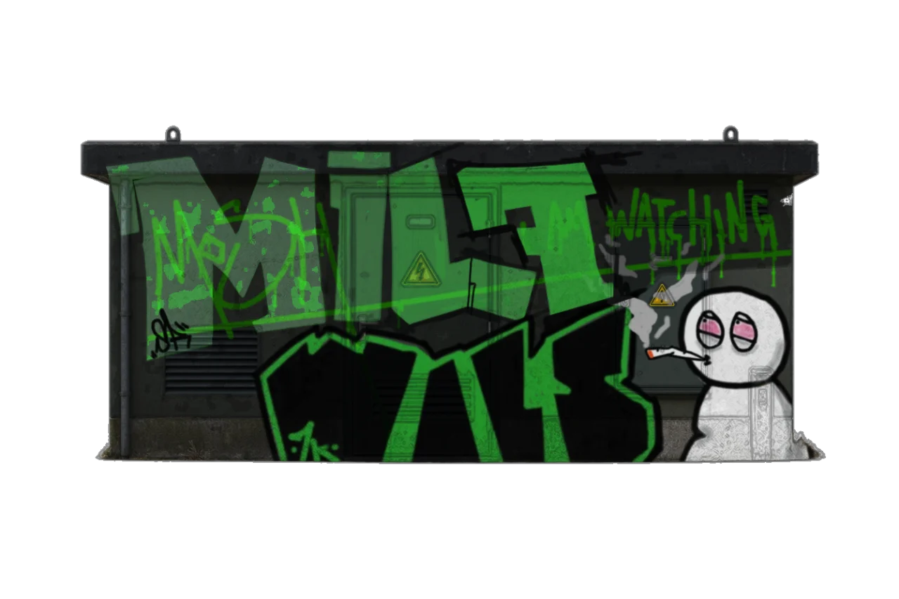 Digital graffiti by RGL on Electrical Object