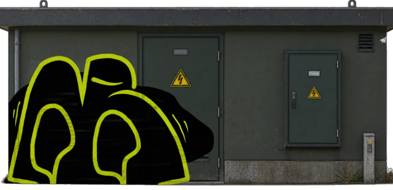 Digital graffiti by nurfs on Electrical Object