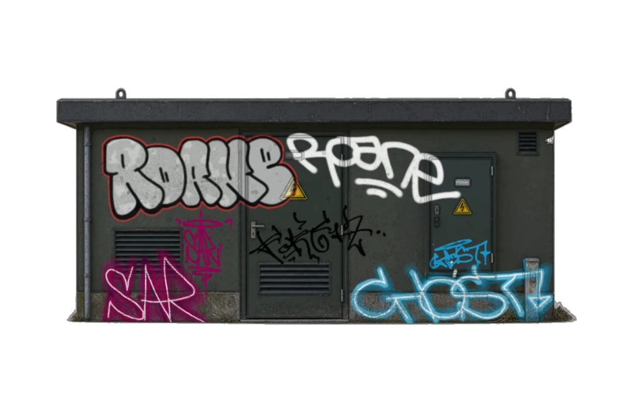 Digital graffiti by RGL on Electrical Object