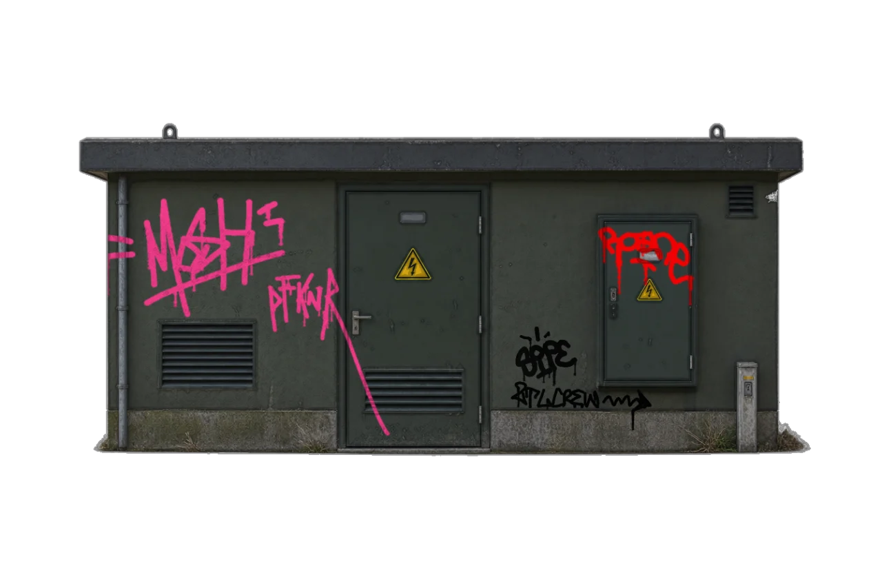 Digital graffiti by SIPE2 on Electrical Object