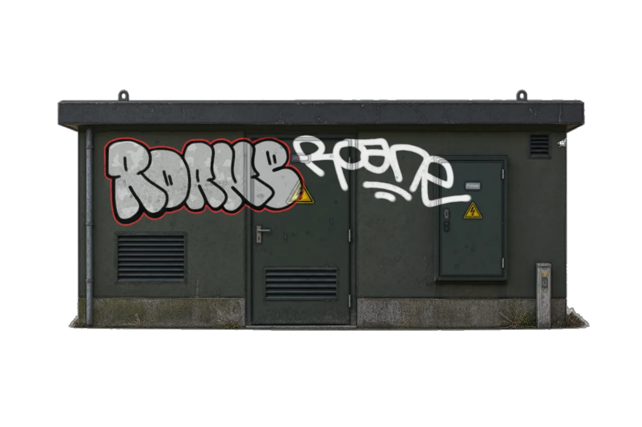 Digital graffiti by Roane on Electrical Object