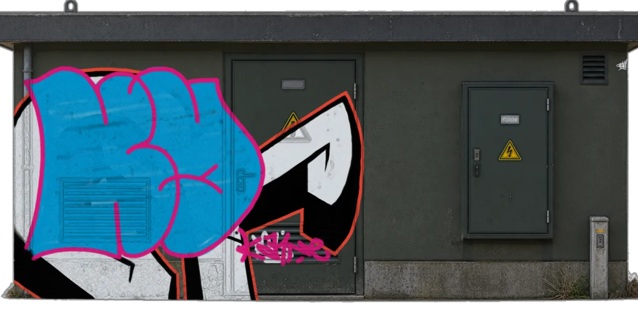 Digital graffiti by kayne on Electrical Object