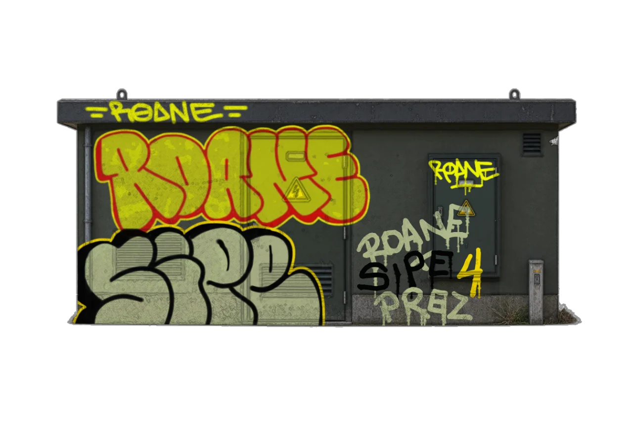 Digital graffiti by SIPE2 on Electrical Object