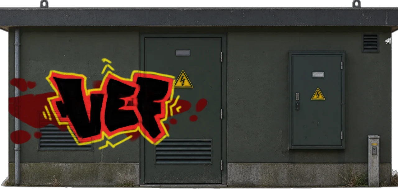 Digital graffiti by Verfer on Electrical Object