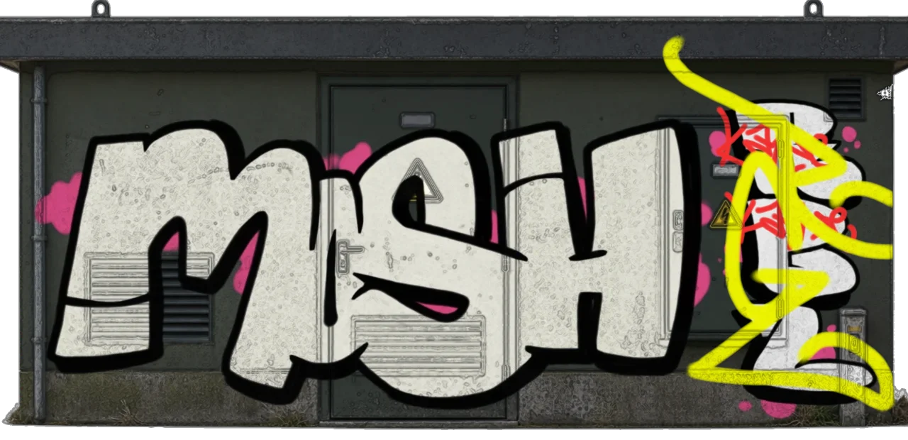 Digital graffiti by RGL on Electrical Object