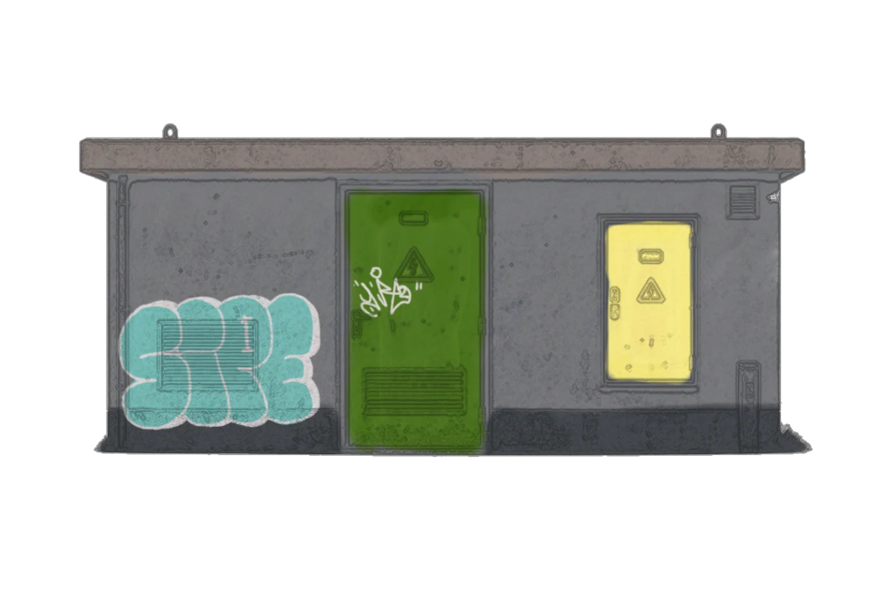 Digital graffiti by SIPE2 on Electrical Object
