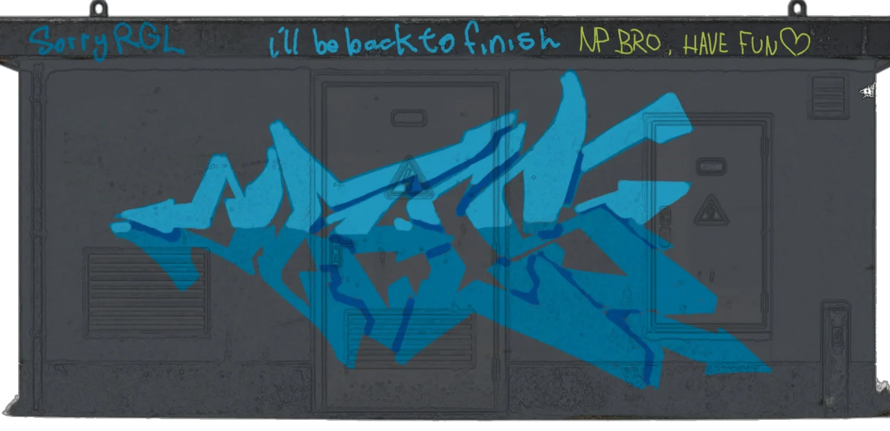 Digital graffiti by RGL on Electrical Object