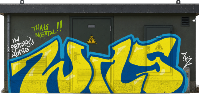 Digital graffiti by MOSH on Electrical Object