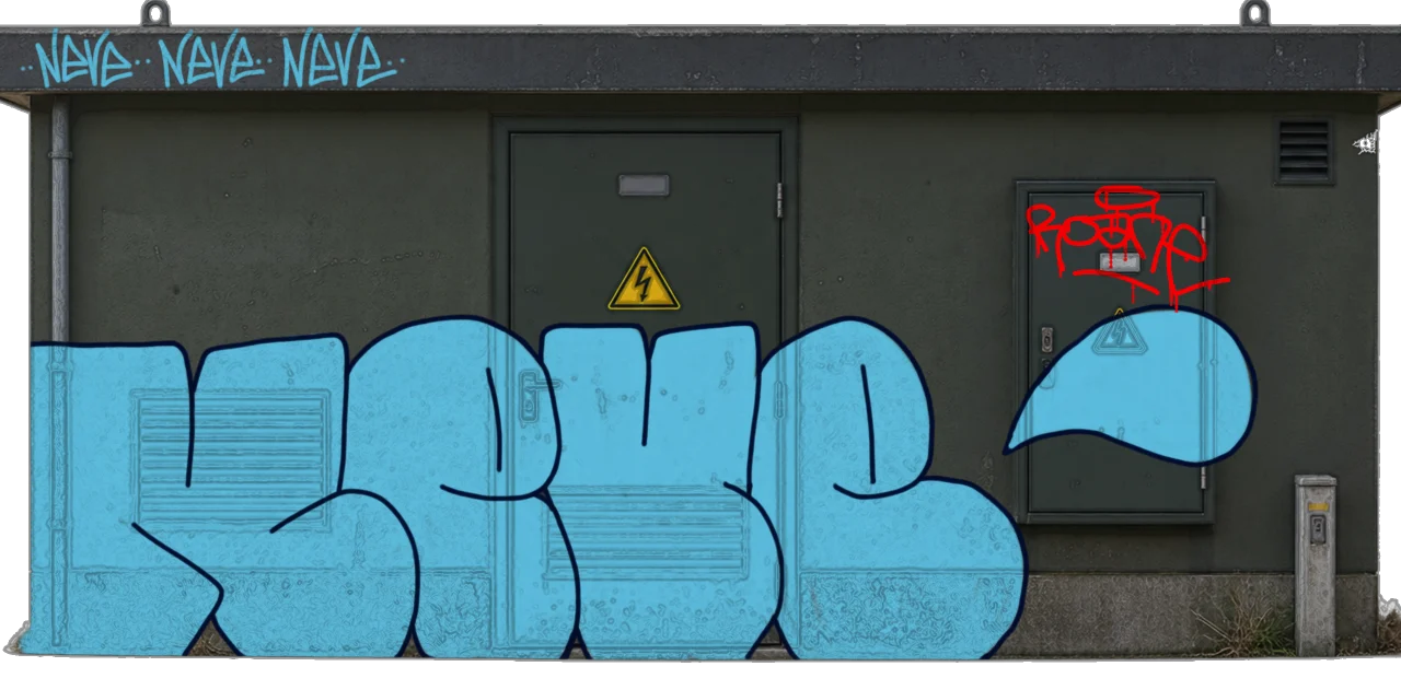 Digital graffiti by Roane on Electrical Object