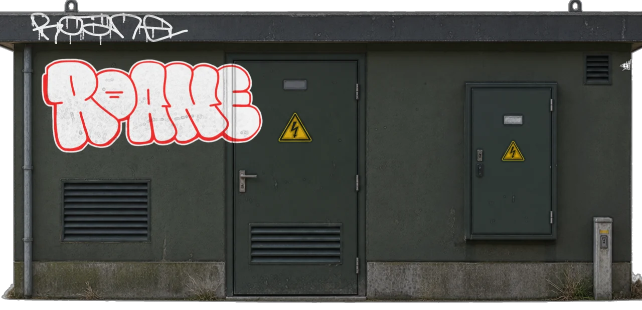 Digital graffiti by Roane on Electrical Object