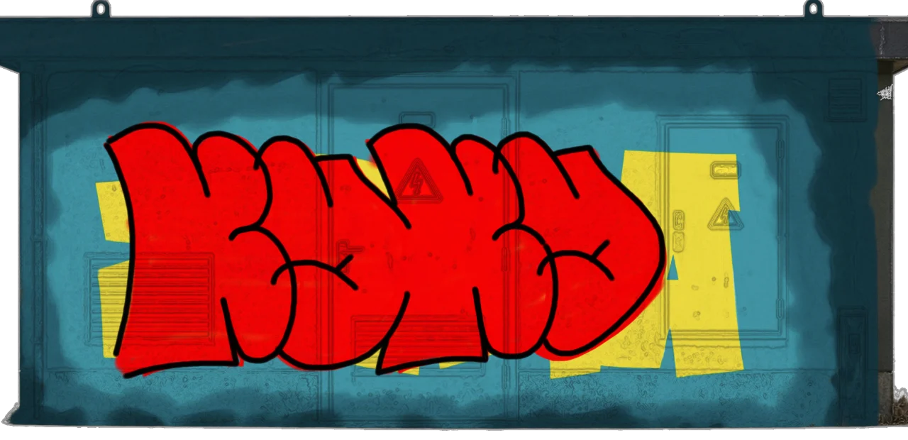 Digital graffiti by kayne on Electrical Object