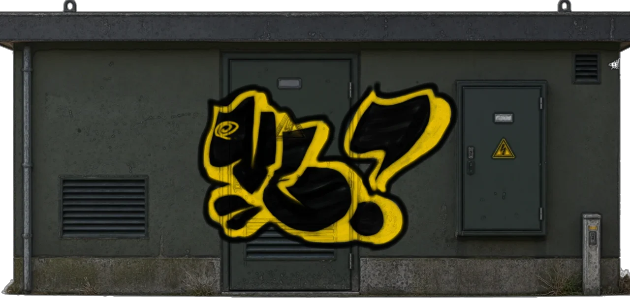 Digital graffiti by Verfer on Electrical Object