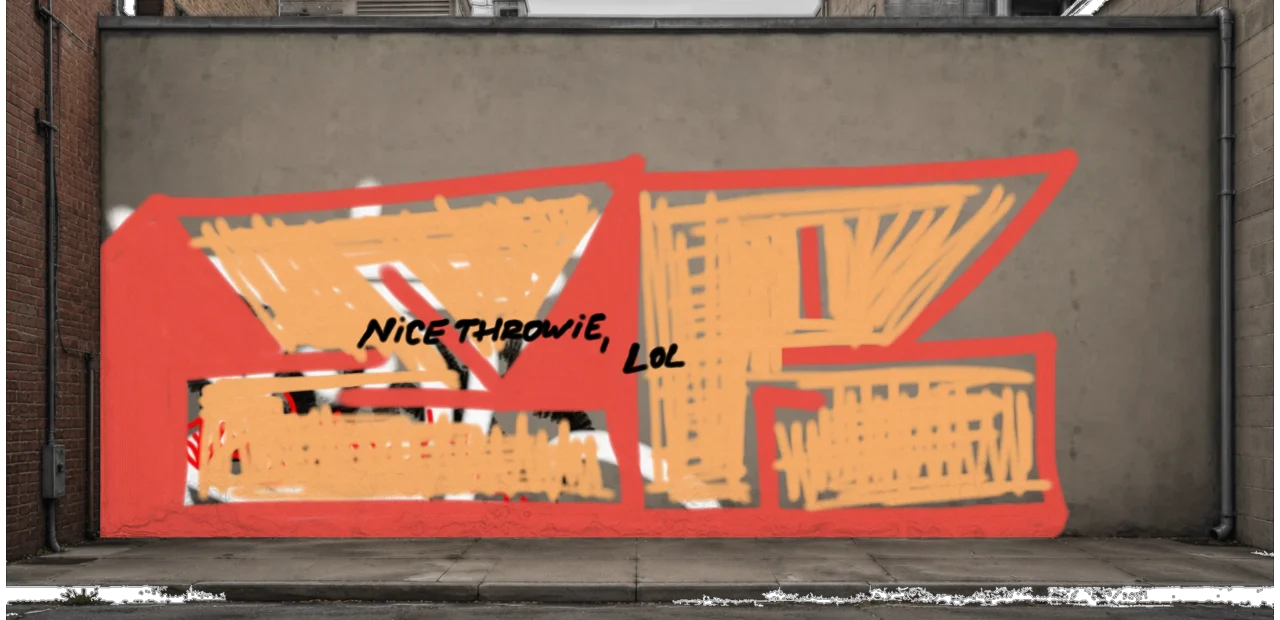 Digital graffiti by kyn on Wall 3