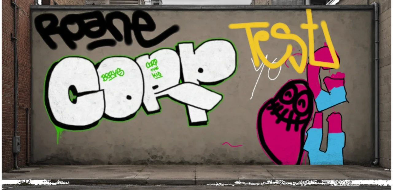 Digital graffiti by Gost on Wall 3