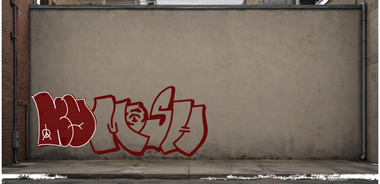 Digital graffiti by kayne on Wall 3