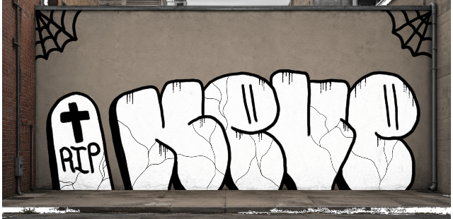 Digital graffiti by NEVE on Wall 3