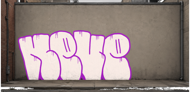 Digital graffiti by NEVE on Wall 3