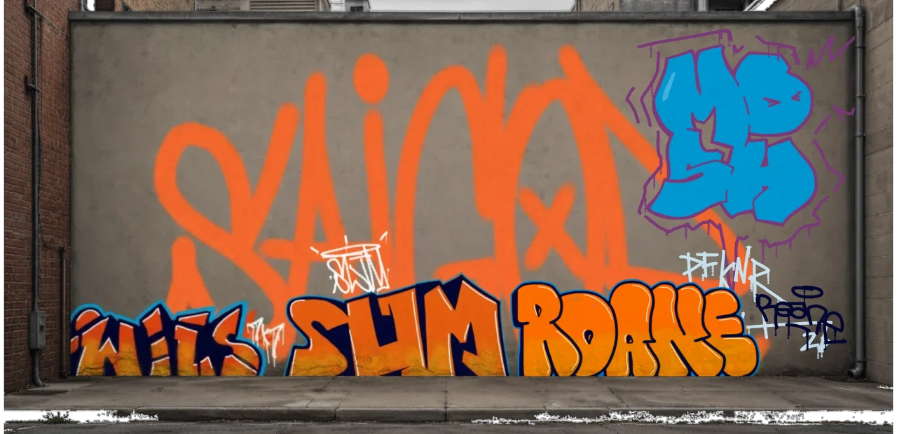 Digital graffiti by Roane on Wall 3