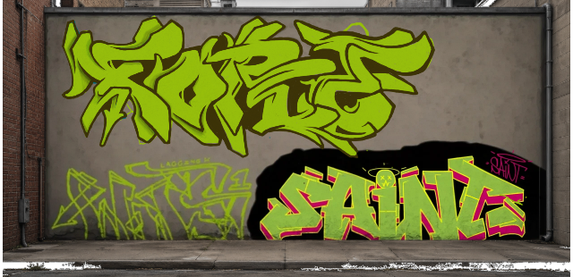 Digital graffiti by Fore12 on Wall 3