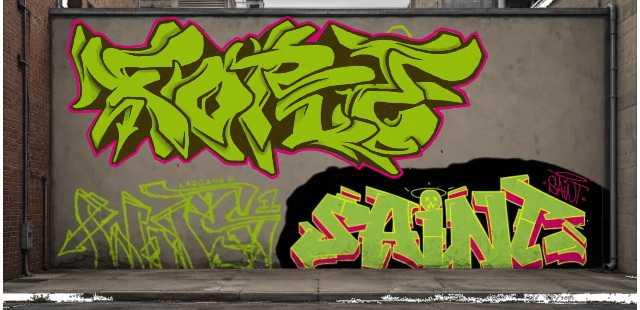 Digital graffiti by Fore12 on Wall 3