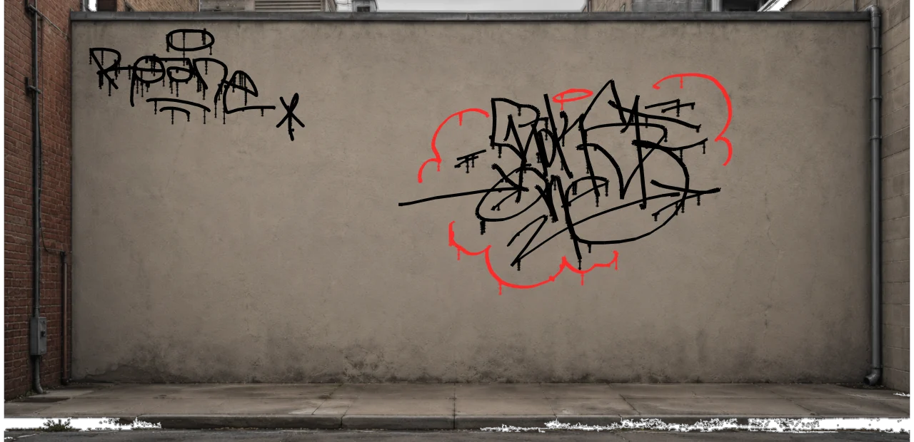 Digital graffiti by Roane on Wall 3