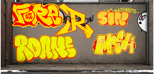 Digital graffiti by Fore12 on Wall 3