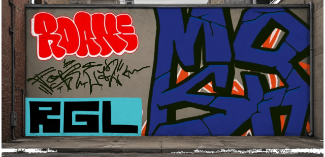 Digital graffiti by Fore12 on Wall 3