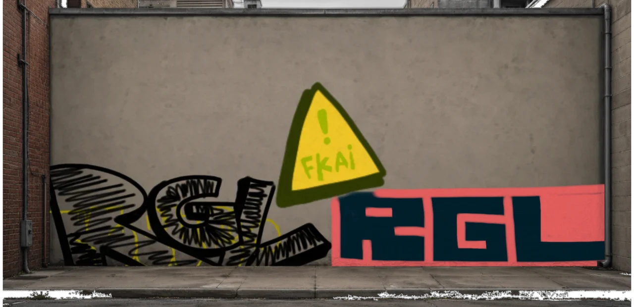 Digital graffiti by RGL on Wall 3
