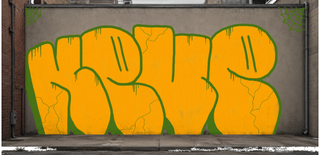 Digital graffiti by NEVE on Wall 3
