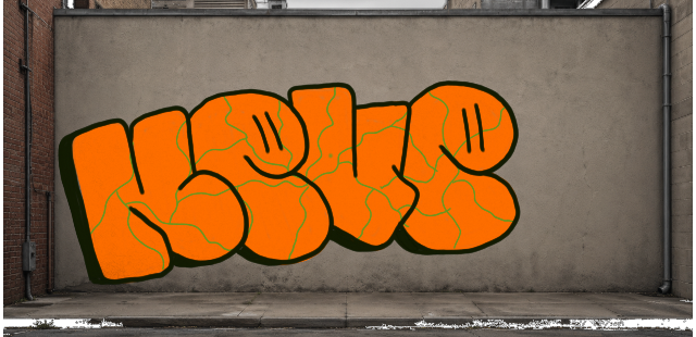 Digital graffiti by NEVE on Wall 3