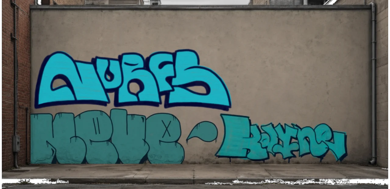 Digital graffiti by nurfs on Wall 3