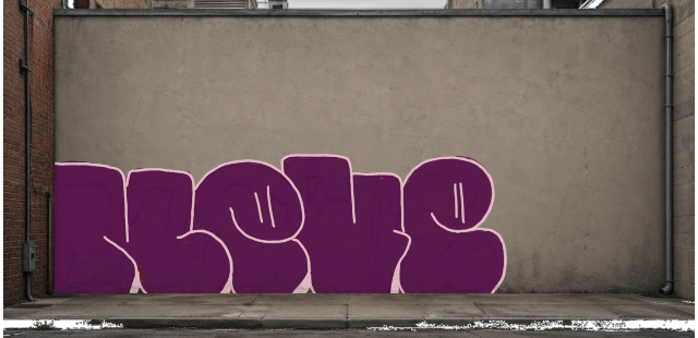 Digital graffiti by NEVE on Wall 3