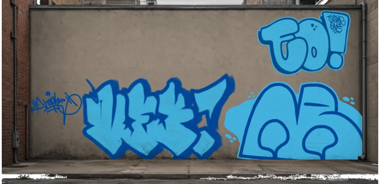 Digital graffiti by Verfer on Wall 3