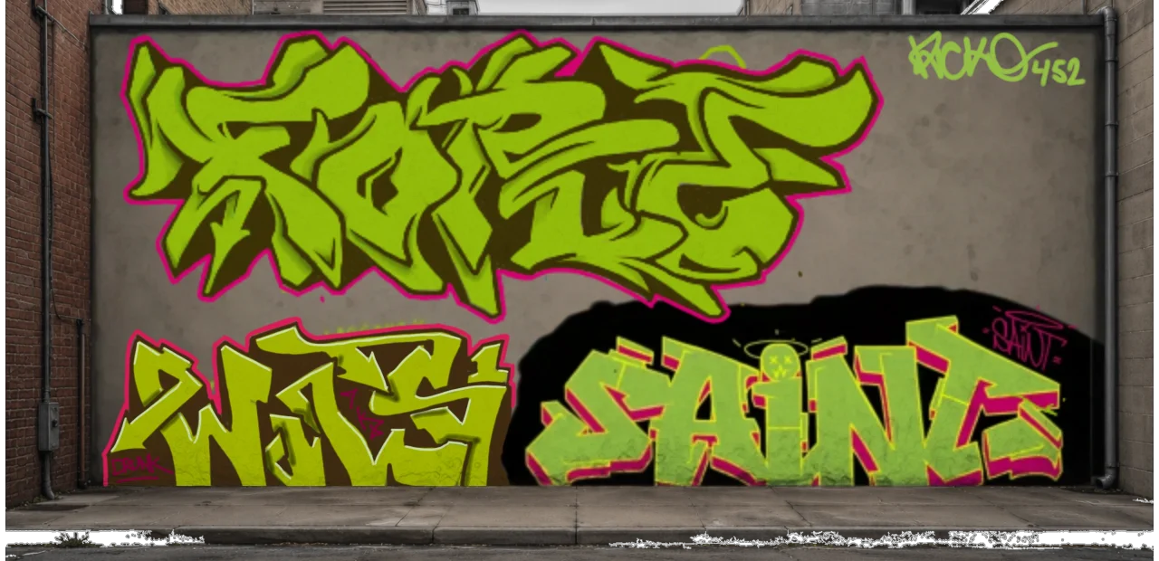Digital graffiti by GovnoRicko on Wall 3