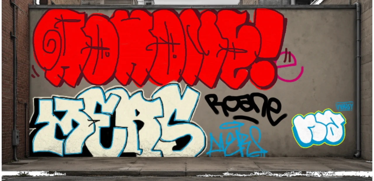 Digital graffiti by Roane on Wall 3