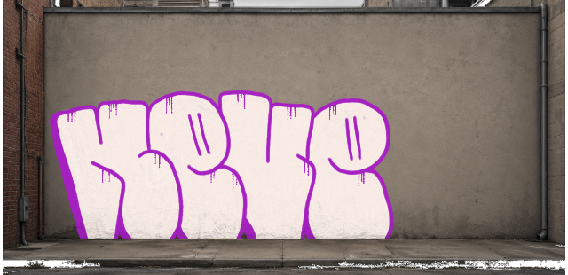 Digital graffiti by NEVE on Wall 3