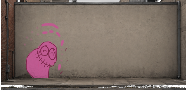 Digital graffiti by Gost on Wall 3