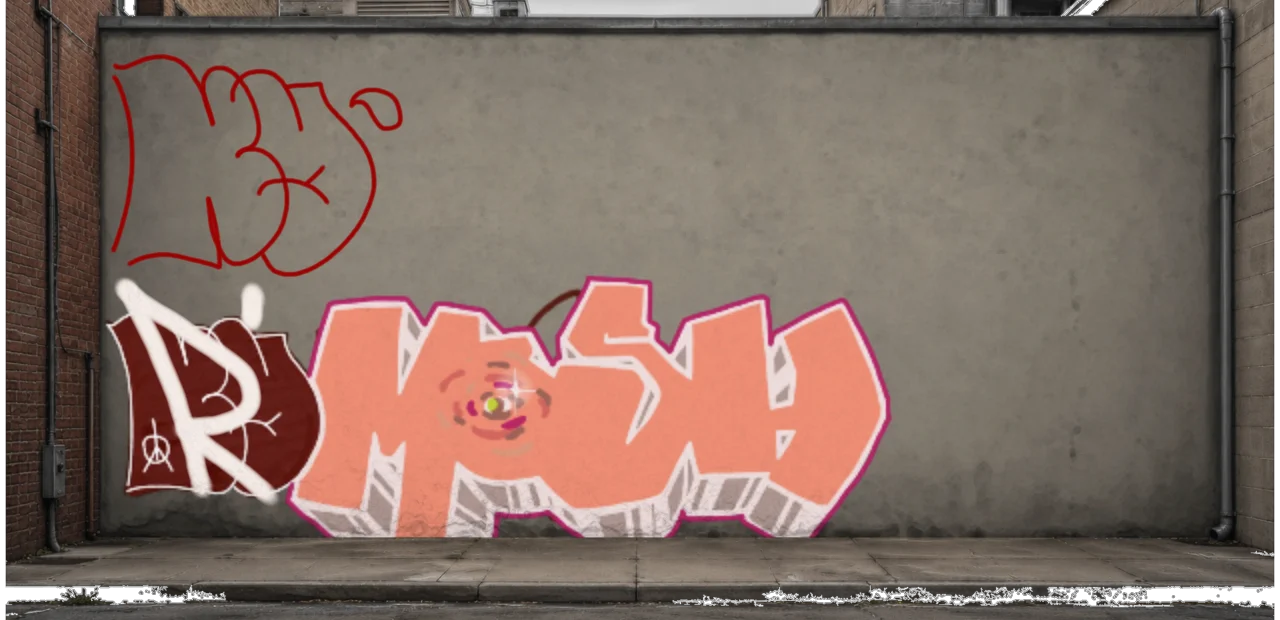 Digital graffiti by kayne on Wall 3