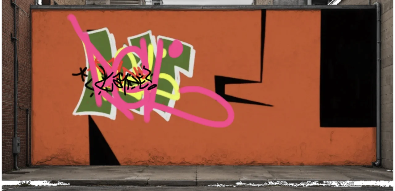 Digital graffiti by kayne on Wall 3