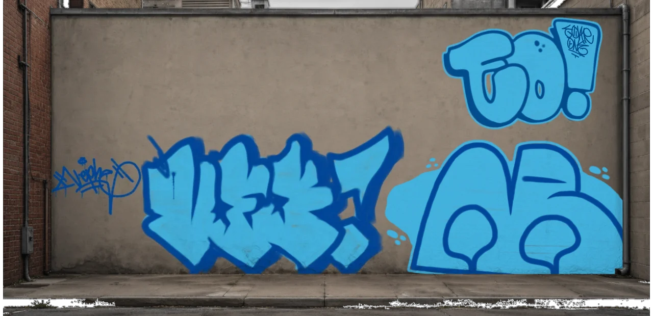 Digital graffiti by nurfs on Wall 3