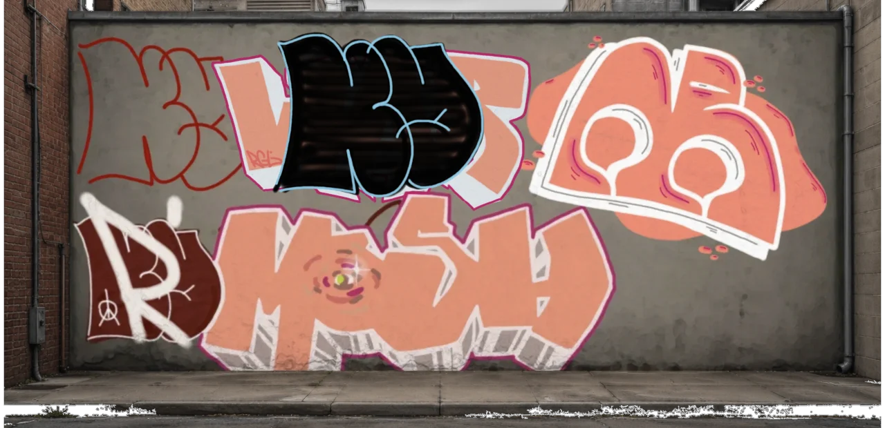 Digital graffiti by kayne on Wall 3
