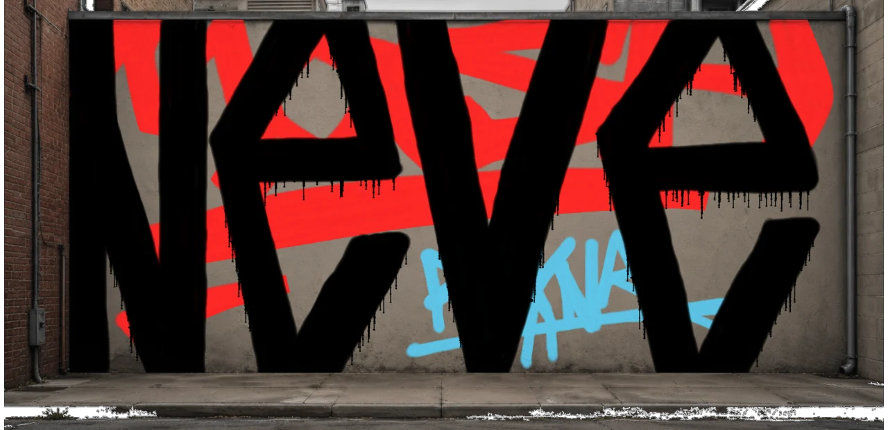 Digital graffiti by NEVE on Wall 3